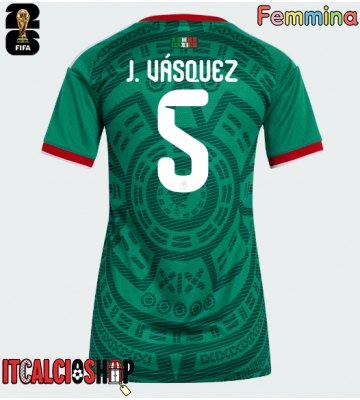 Messico Johan Vasquez #5 Prima Maglia Femmina Mondiali 2026 Manica Corta